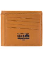 Maison Margiela Logo Bi-fold Cardholder Wallet - Brown