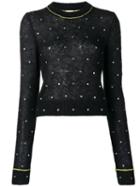Nº21 Embellished Knit Sweater - Black