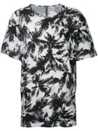 Kazuyuki Kumagai - Leaves Print T-shirt - Men - Cotton - 2, Black, Cotton