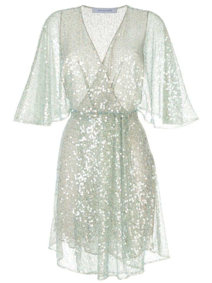 Walk Of Shame Sequin Embellished Dress - Blue