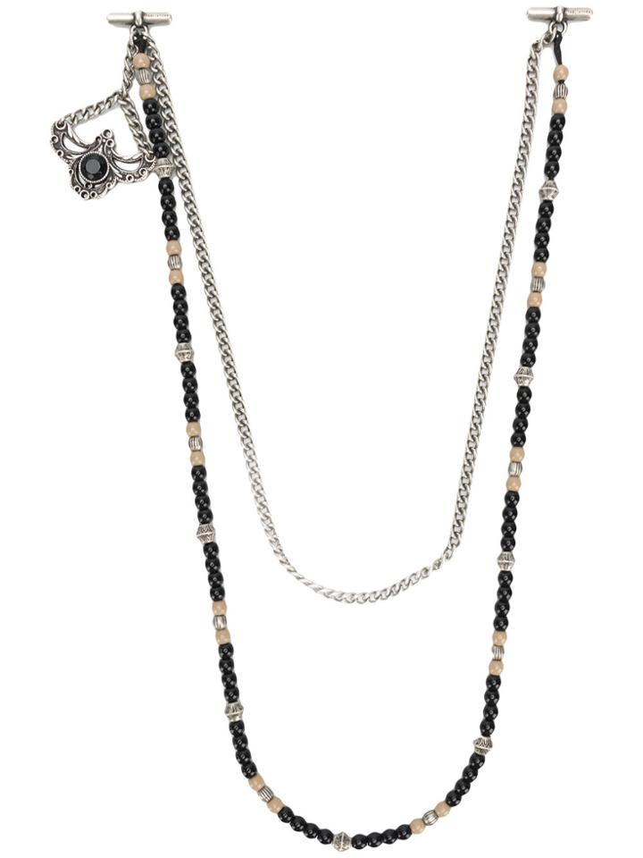 Tagliatore Beaded Pendant - Metallic