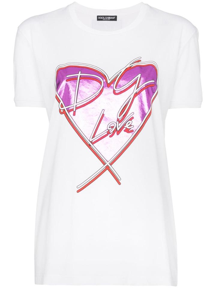 Dolce & Gabbana Love Heart T-shirt - White