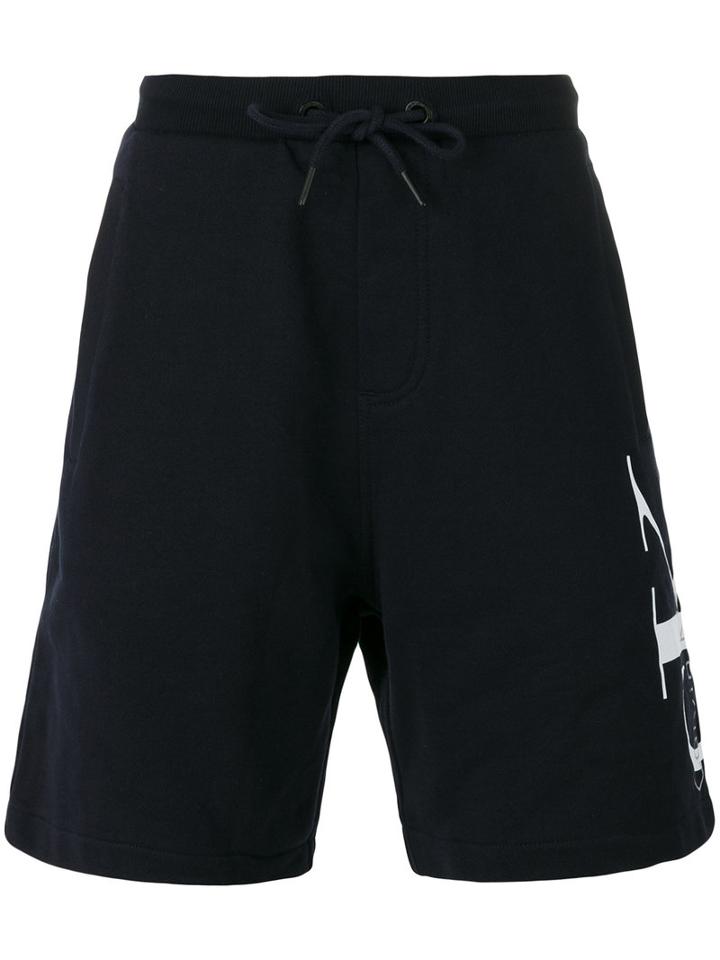 Calvin Klein Jeans Logo Print Sweatshorts, Men's, Size: Large, Blue, Cotton