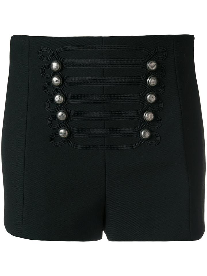 Red Valentino - Military Button Shorts - Women - Polyester/spandex/elastane/viscose - 42, Polyester/spandex/elastane/viscose