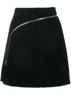Alexander Wang Zipper A-line Skirt - Black
