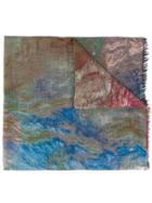 Faliero Sarti Confusion Abstract-pattern Scarf - Brown