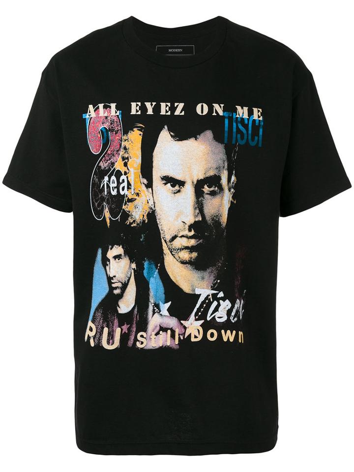 Modern Man Ricardo Tisci Printed T-shirt, Men's, Size: Xl, Black, Cotton