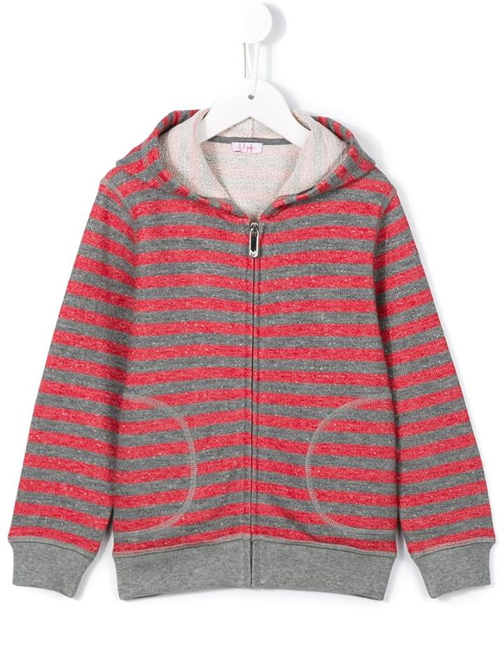 Il Gufo Striped Zip Hoodie