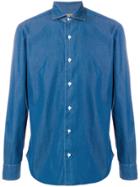 Barba Denim Effect Shirt - Blue