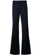 Alexander Mcqueen - Loose Fit Pinstripe Trousers - Men - Acetate/viscose/wool - 46, Black, Acetate/viscose/wool
