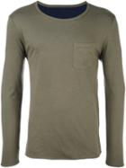 Paul & Joe Long-sleeve T-shirt, Men's, Size: Small, Green, Cotton/modal