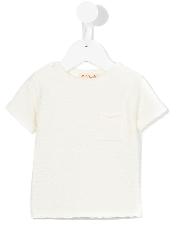 Amelia Milano Chest Pocket T-shirt, Boy's, Size: 18-24 Mth, White