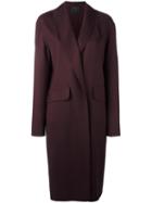 Alexander Wang Shawl Collar Coat, Women's, Size: Medium, Pink/purple, Spandex/elastane/virgin Wool