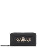 Gaelle Bonheur Contrast Logo Wallet - Black