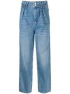 Sandro Paris High-rise Pleated Jeans - Blue