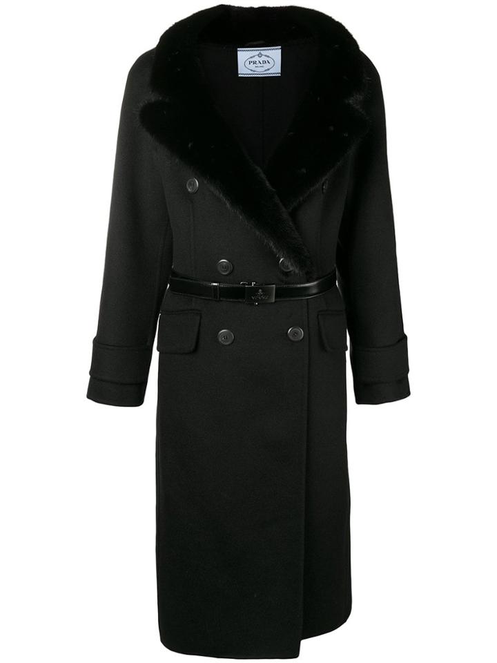 Prada Fur Coat - Black
