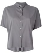 Eleventy Short-sleeved Button Fastening Shirt - Grey