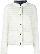 Herno High Neck Jacket - White
