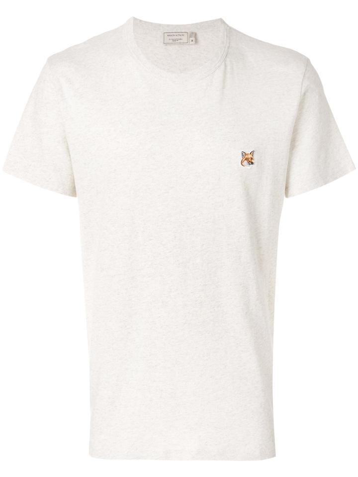 Maison Kitsuné Logo Patch T-shirt - Nude & Neutrals