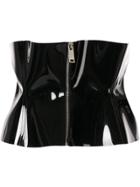 Unravel Project Cinched Waist Zip Belt - Black