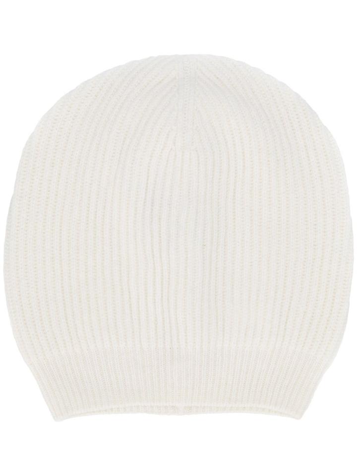 Fabiana Filippi Rib-knit Beanie Hat - White