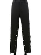 Y / Project - Embellished Wide-leg Trousers - Men - Cotton/wool - 46, Black, Cotton/wool