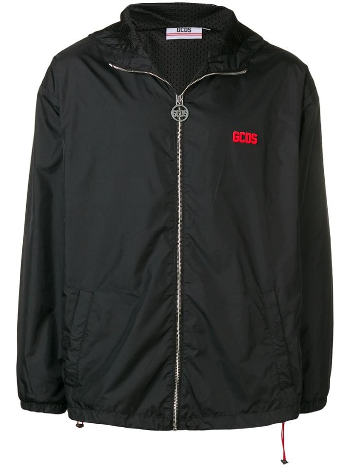 Gcds Logo Print Sports Jacket - Black