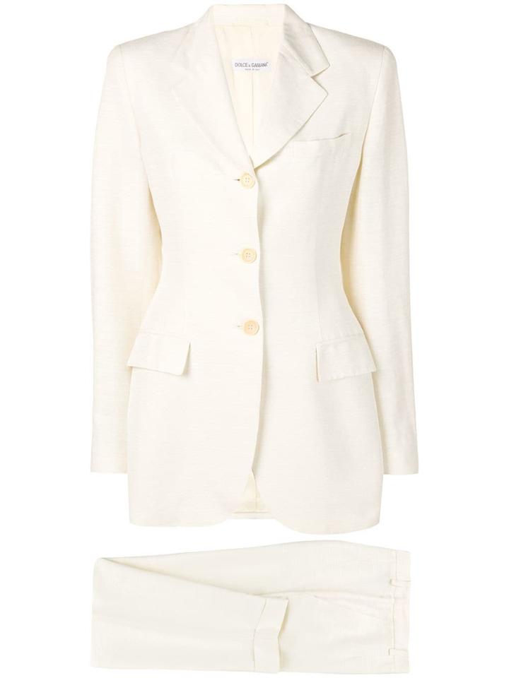 Dolce & Gabbana Vintage Single Breasted Blazer - White