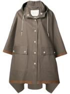 Mackintosh Oversized Hooded Raincoat - Grey