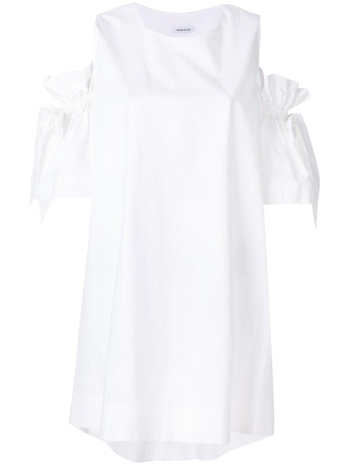 P.a.r.o.s.h. Ruffled Sleeve Dress - White
