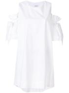 P.a.r.o.s.h. Ruffled Sleeve Dress - White