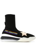 Stella Mccartney Loop Sock Sneakers - Black