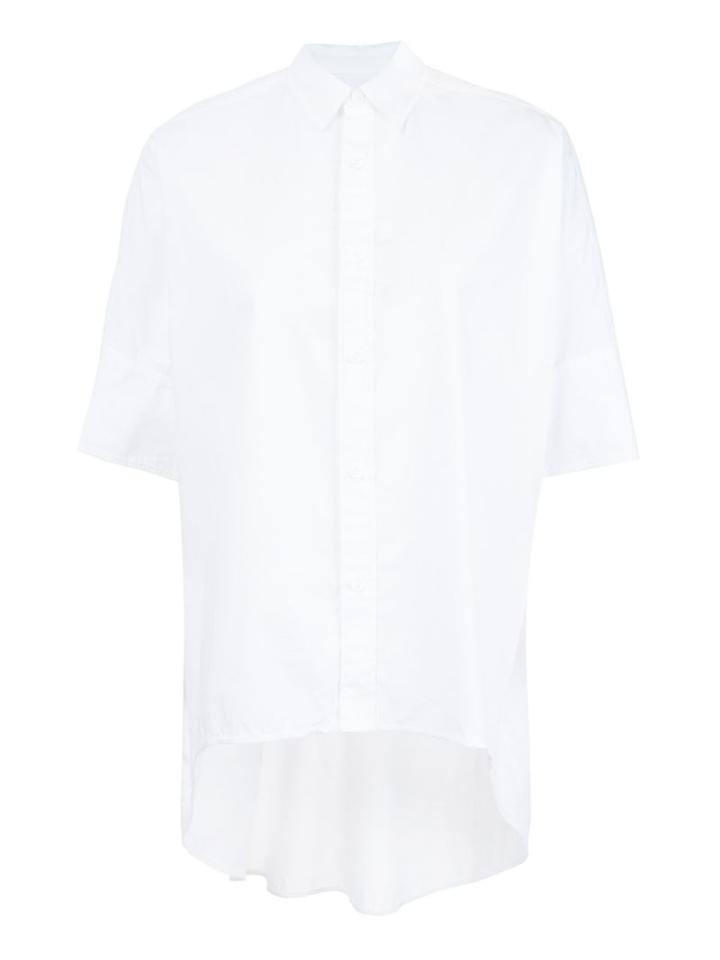 Y's Shortsleeved Shirt, Women's, Size: 2, White, Cotton