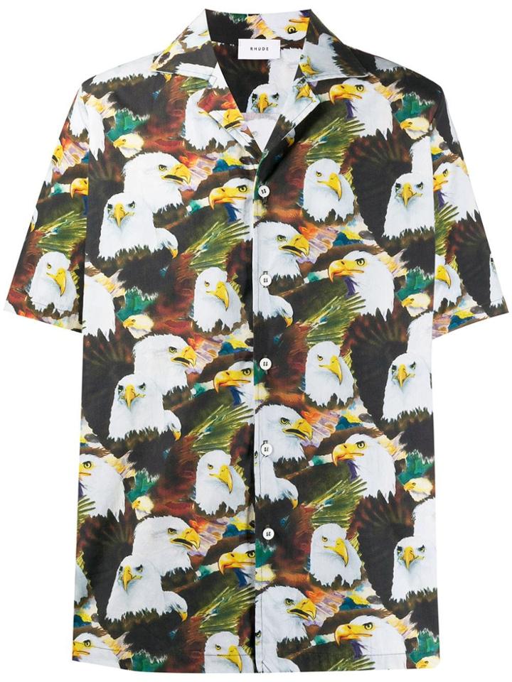 Rhude American Eagle Shirt - Brown