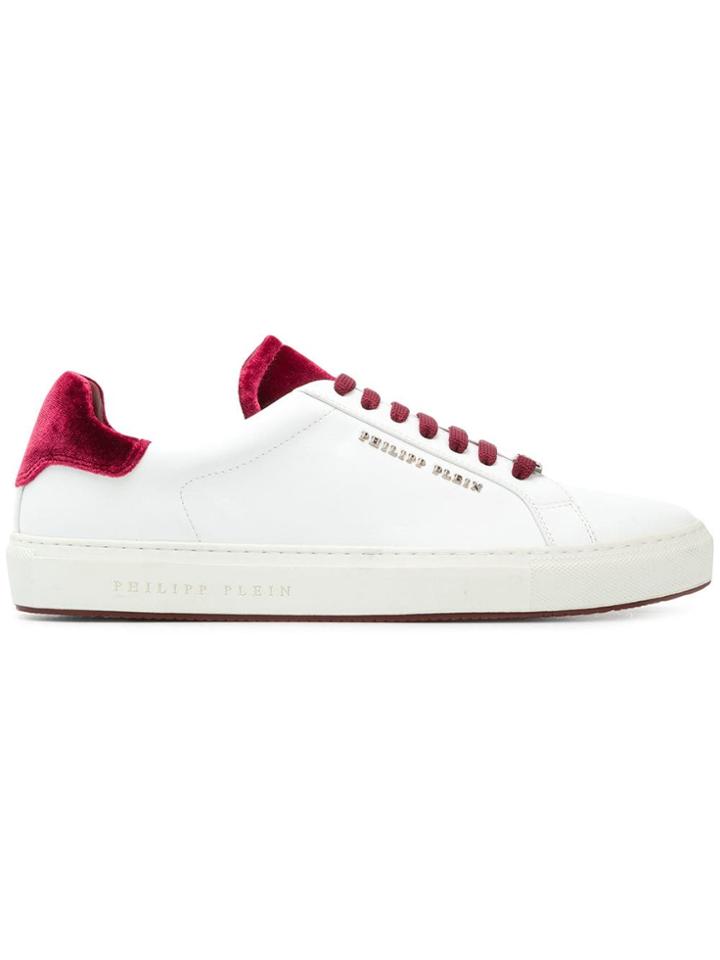 Philipp Plein Velvet Panels Low-top Sneakers - White
