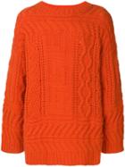Études Chunky Ribbed Sweater - Orange