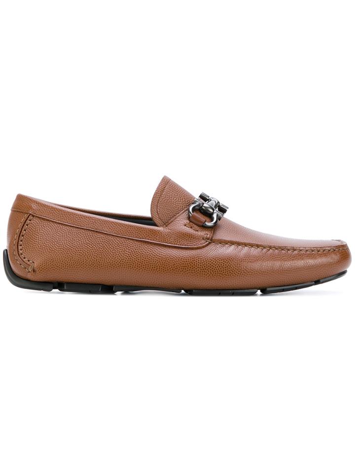 Salvatore Ferragamo Parigi Loafers - Brown