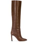 Oscar De La Renta Knee Length Zipped Boots - Neutrals