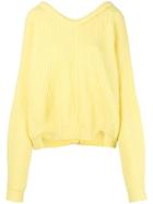 Erika Cavallini Rear Buttoned Sweater - Yellow & Orange