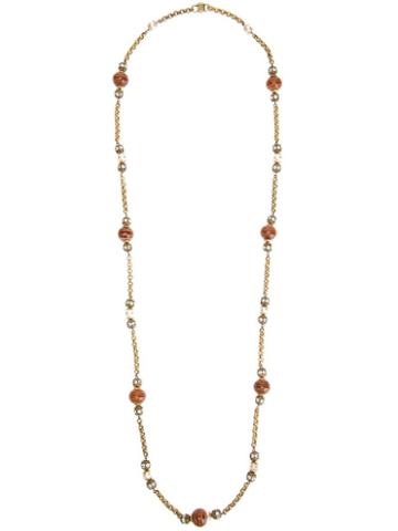 Celine Vintage Long Beaded Necklace