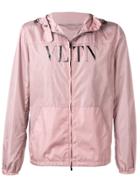 Valentino Vltn Printed Hooded Jacket - Pink