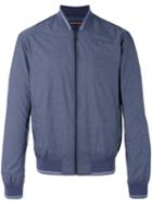 Michael Kors Bomber Jacket, Men's, Size: Medium, Blue, Nylon/polyester