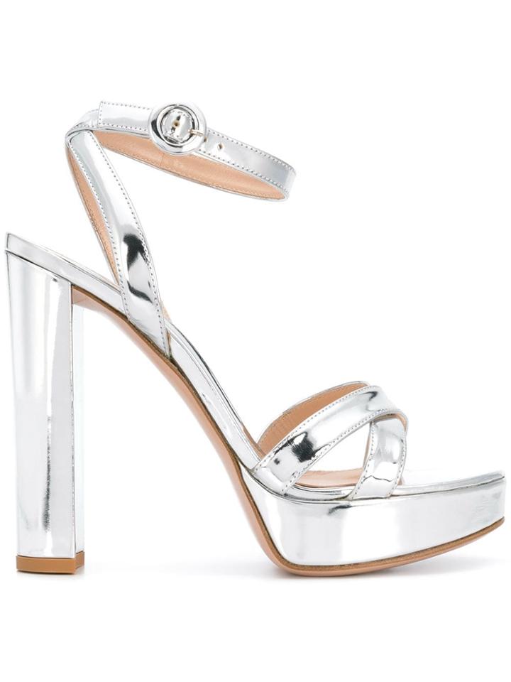 Gianvito Rossi Poppy Sandals - Metallic