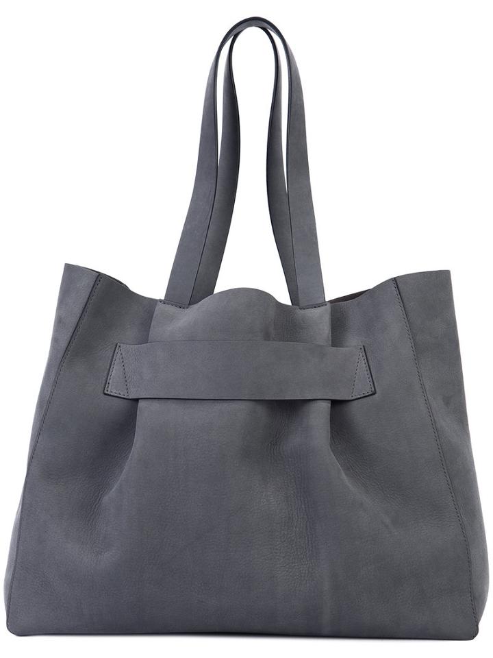 Narciso Rodriguez Tote Bag, Women's, Grey, Suede