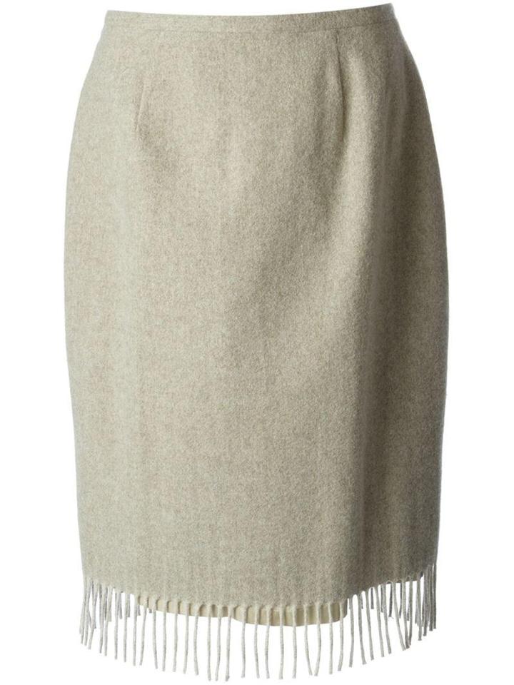 Jean Louis Scherrer Vintage Fringed Skirt