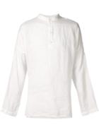 Isabel Benenato Button Collar Shirt - White