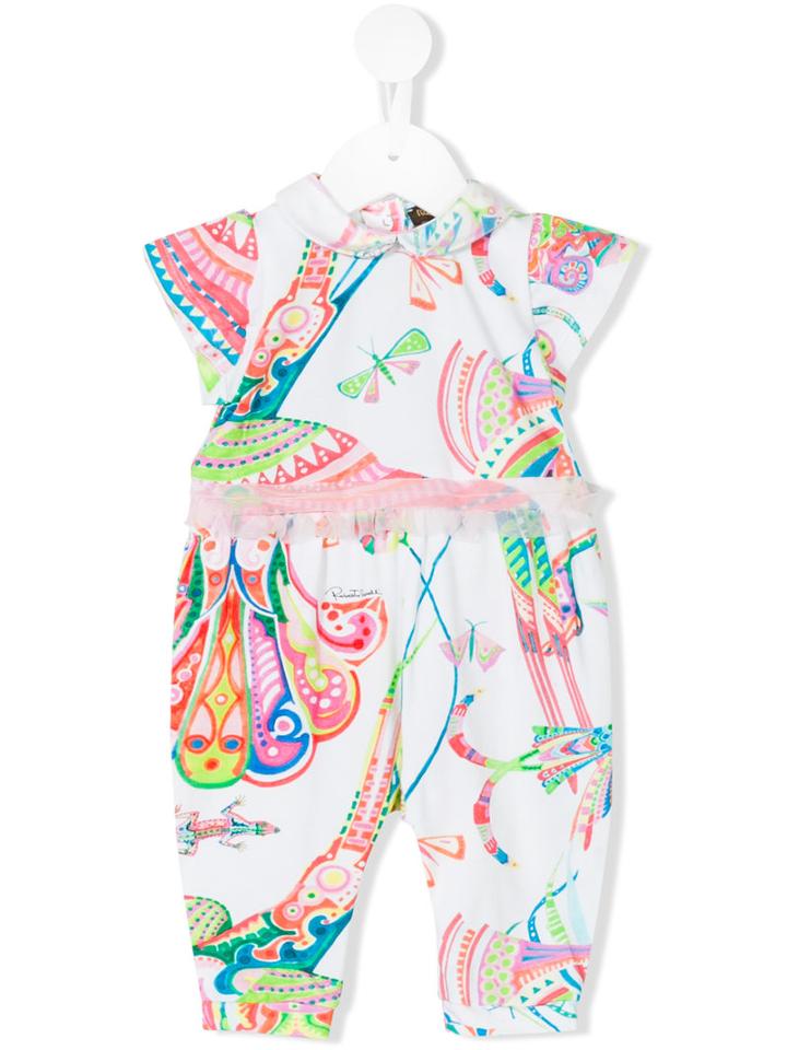 Roberto Cavalli Kids - Printed Romper - Kids - Cotton/polyester/spandex/elastane - 6 Mth