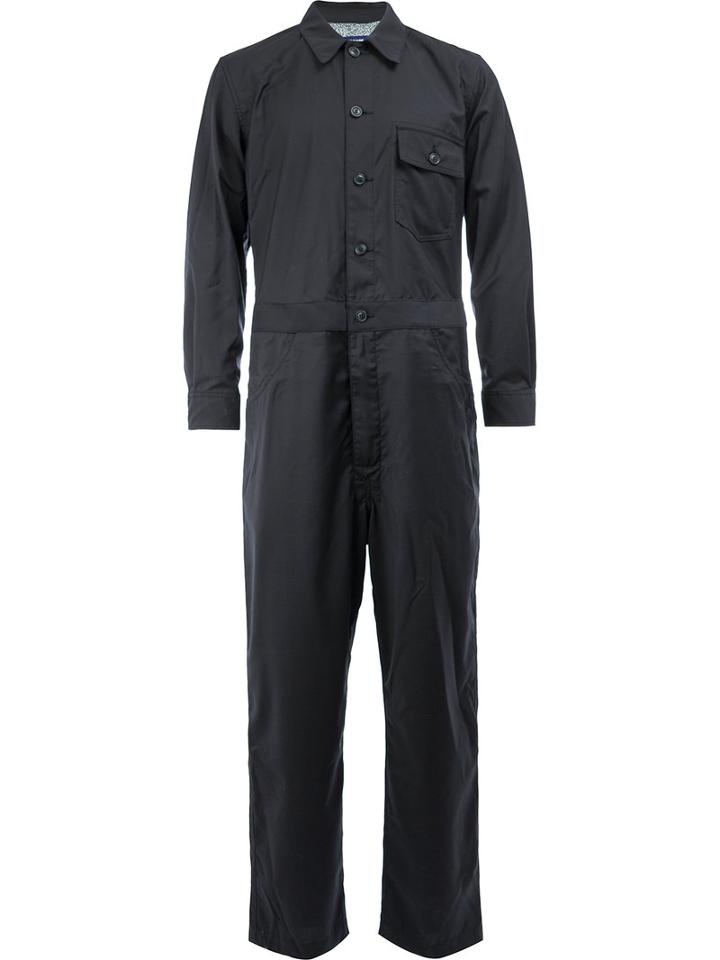 Junya Watanabe Comme Des Garçons Man Chest Pocket Jumpsuit, Size: Small, Blue, Cotton/polyester/wool