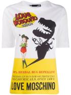 Love Moschino Repelent Print T-shirt - White