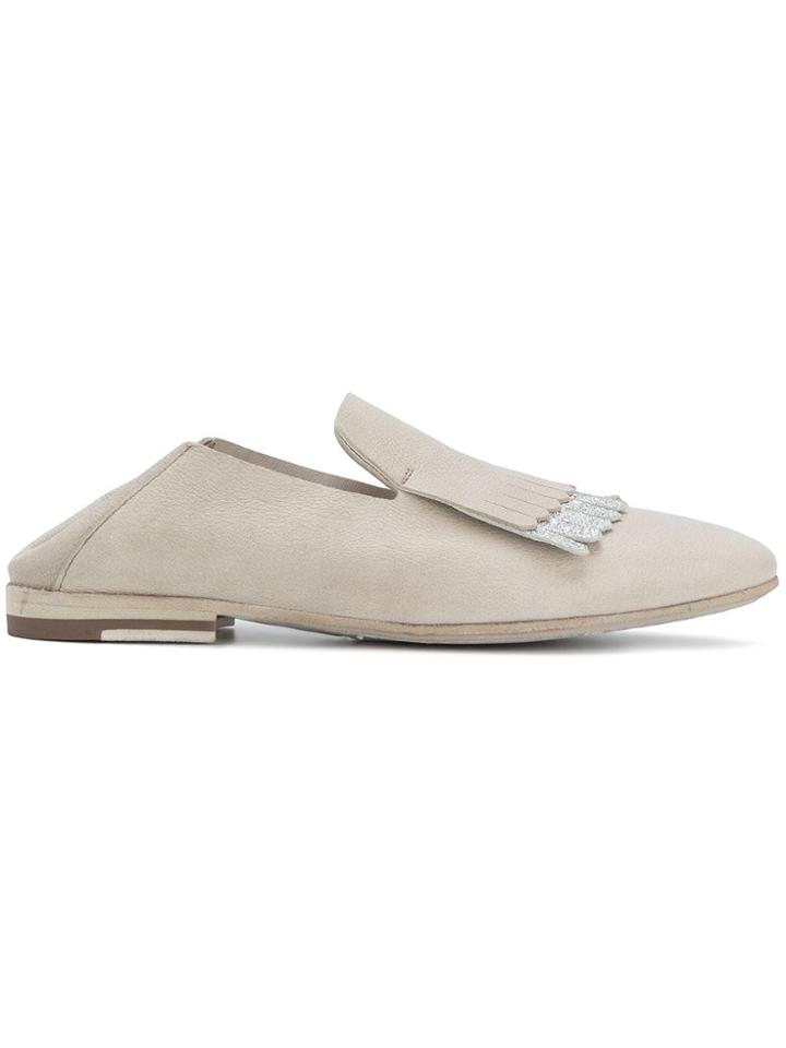 Officine Creative Lucy Fringe Loafers - Grey